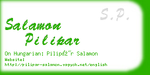 salamon pilipar business card